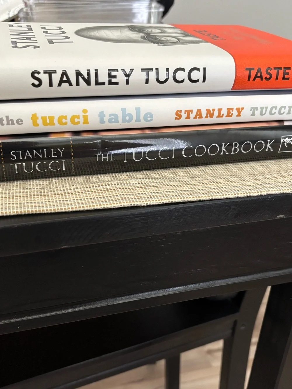 Taste, the tucci table & The Tucci Cookbook by Stanley Tucci books